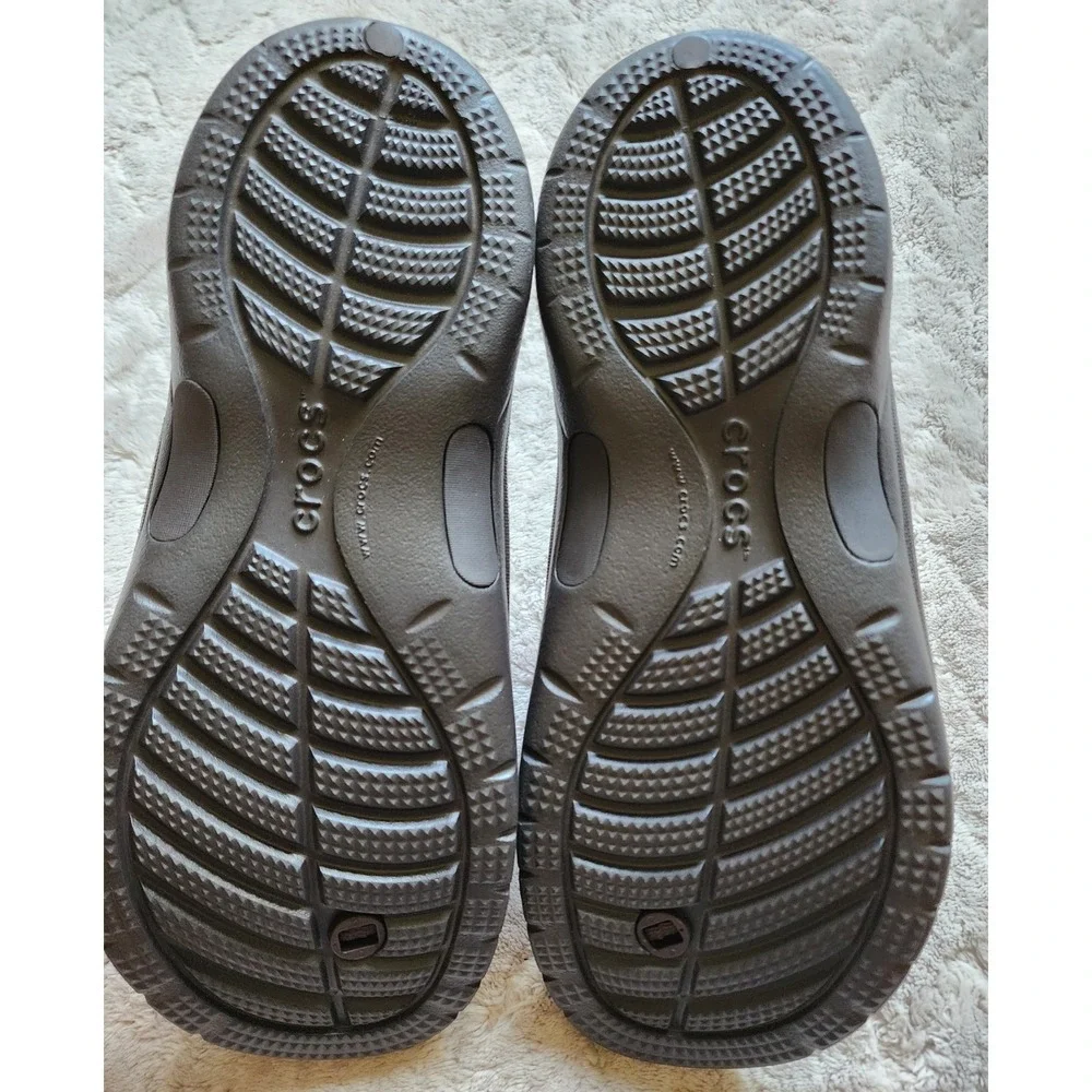 Crocs Bogota Brown Flip Flop Sandals Mens 10 204971 Sporty Casual Thong Shoes